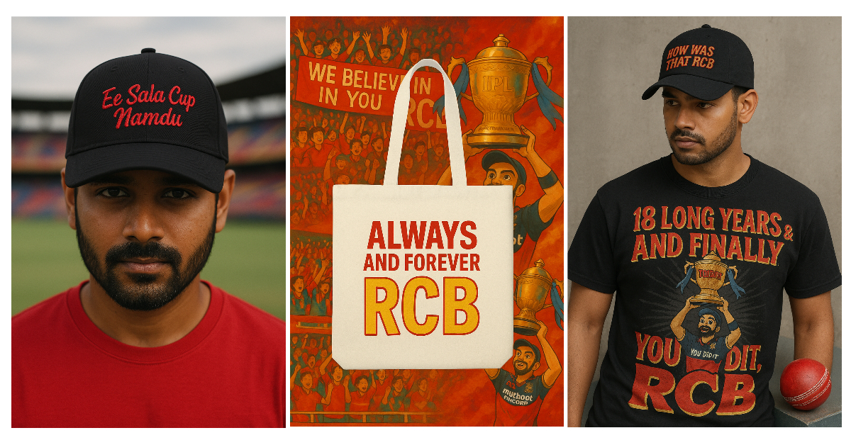 RCB Won — Now Let’s Turn That Emotion Into Custom Merch (with AI)