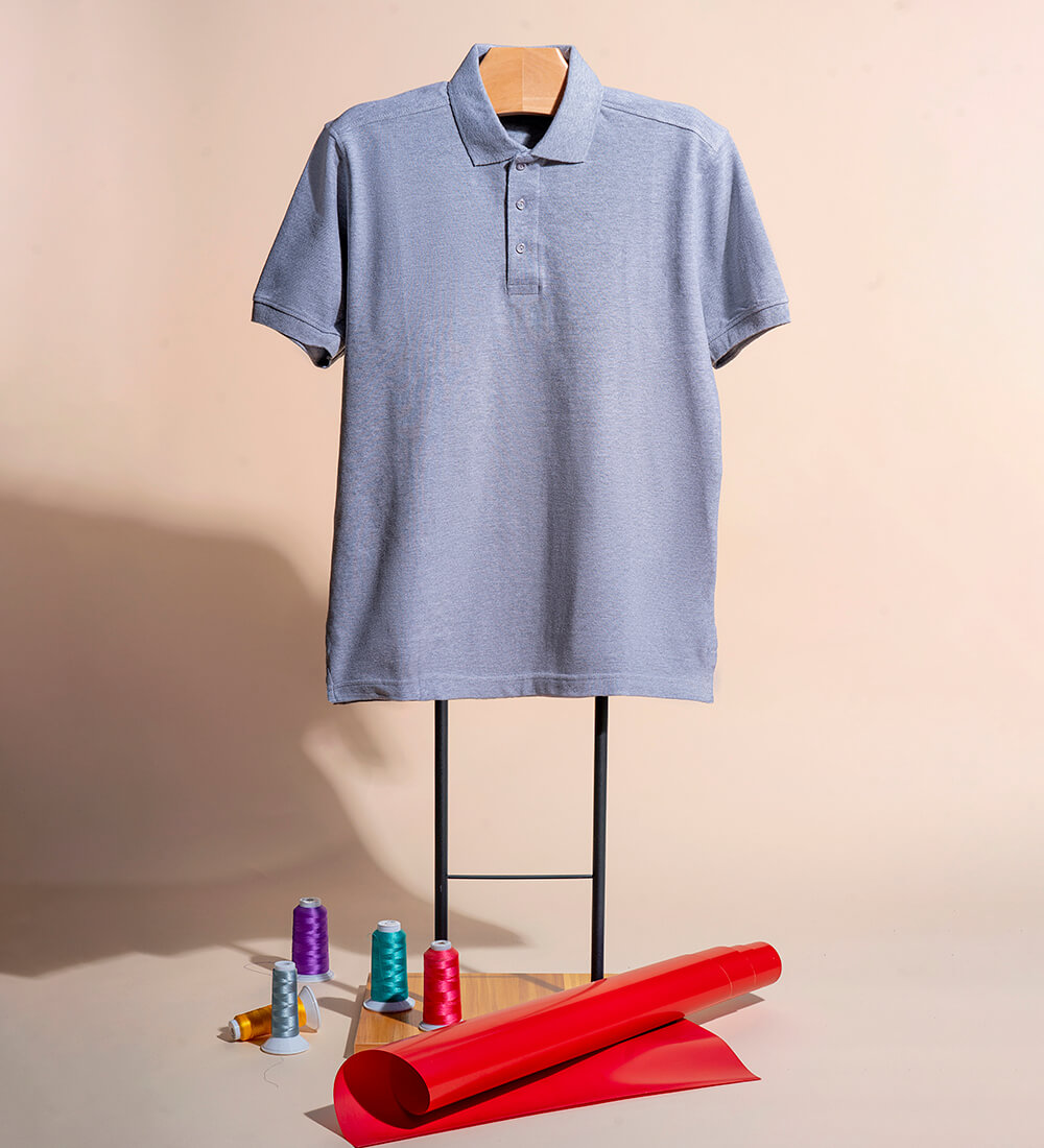 Pure Cotton Collared T-Shirt