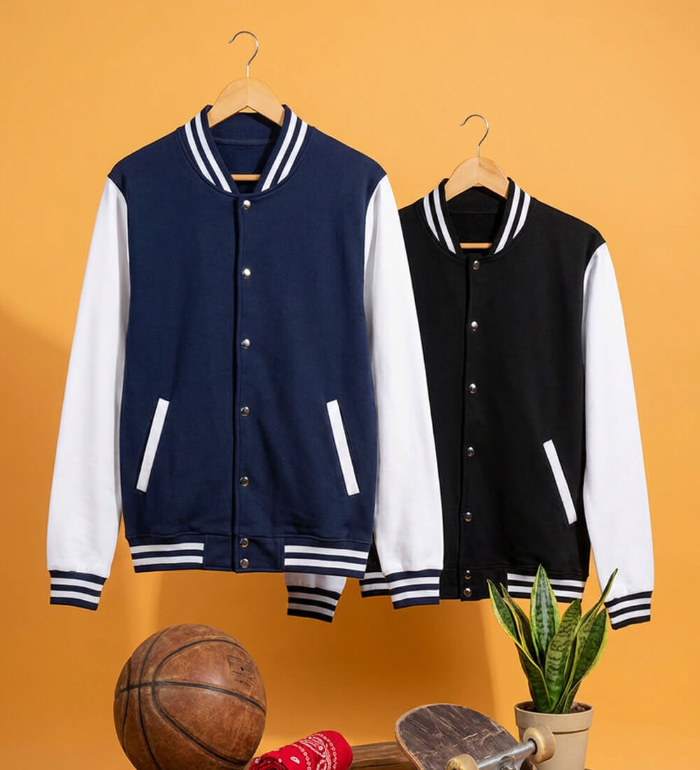 Pure Cotton Varsity Jacket