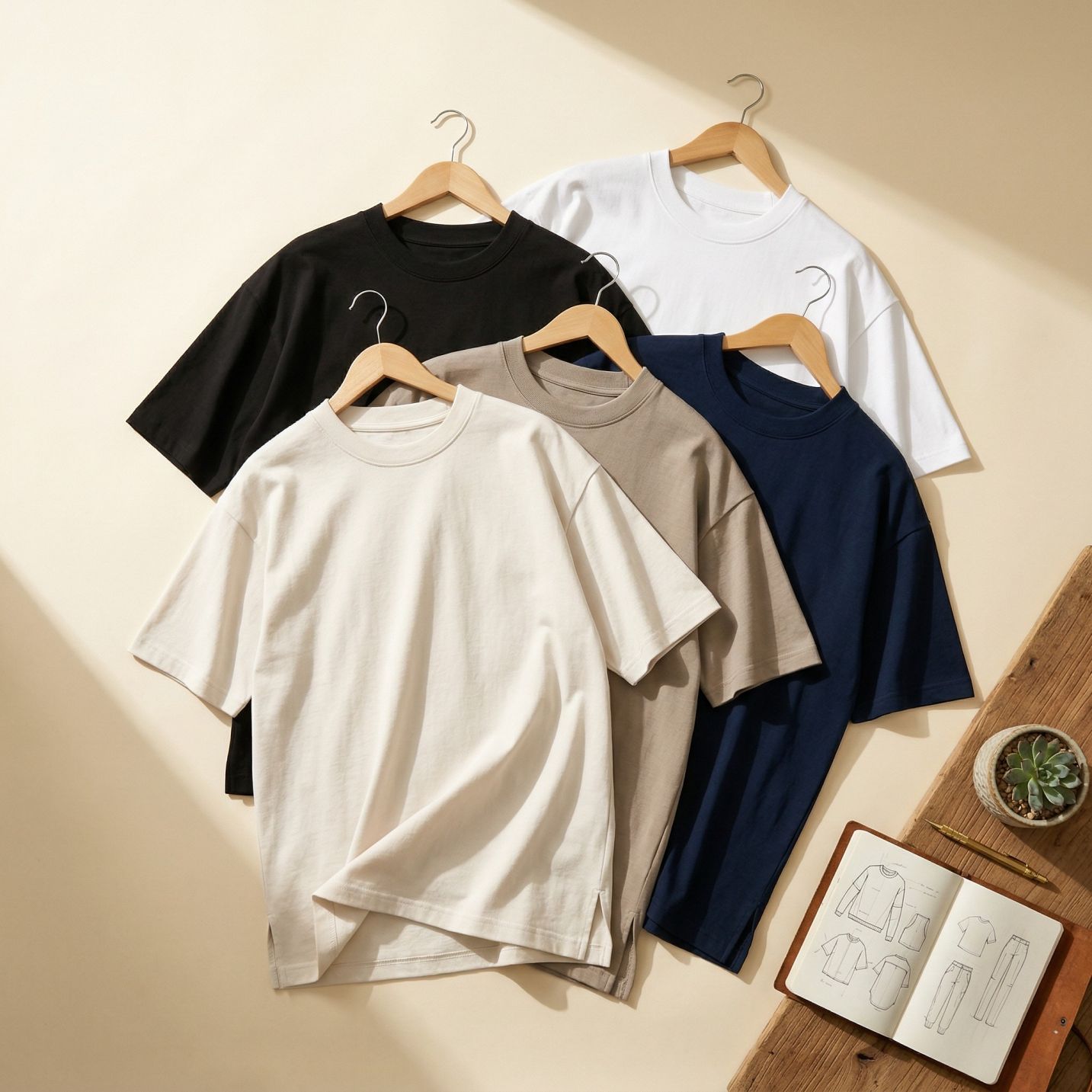 Pure Cotton Oversized Roundneck T-shirt (220 GSM)