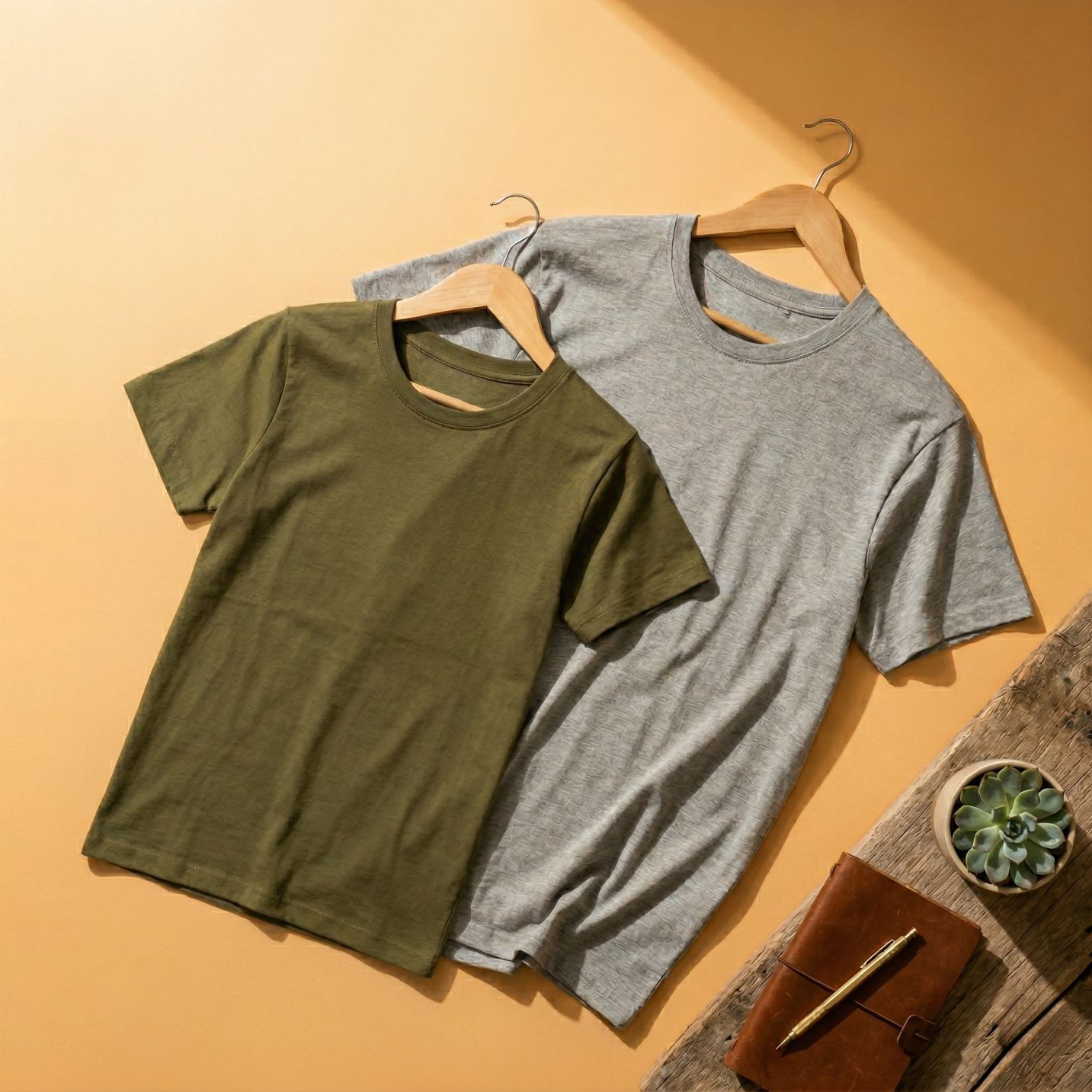 Pure Cotton Round Neck T-Shirt (180 GSM)