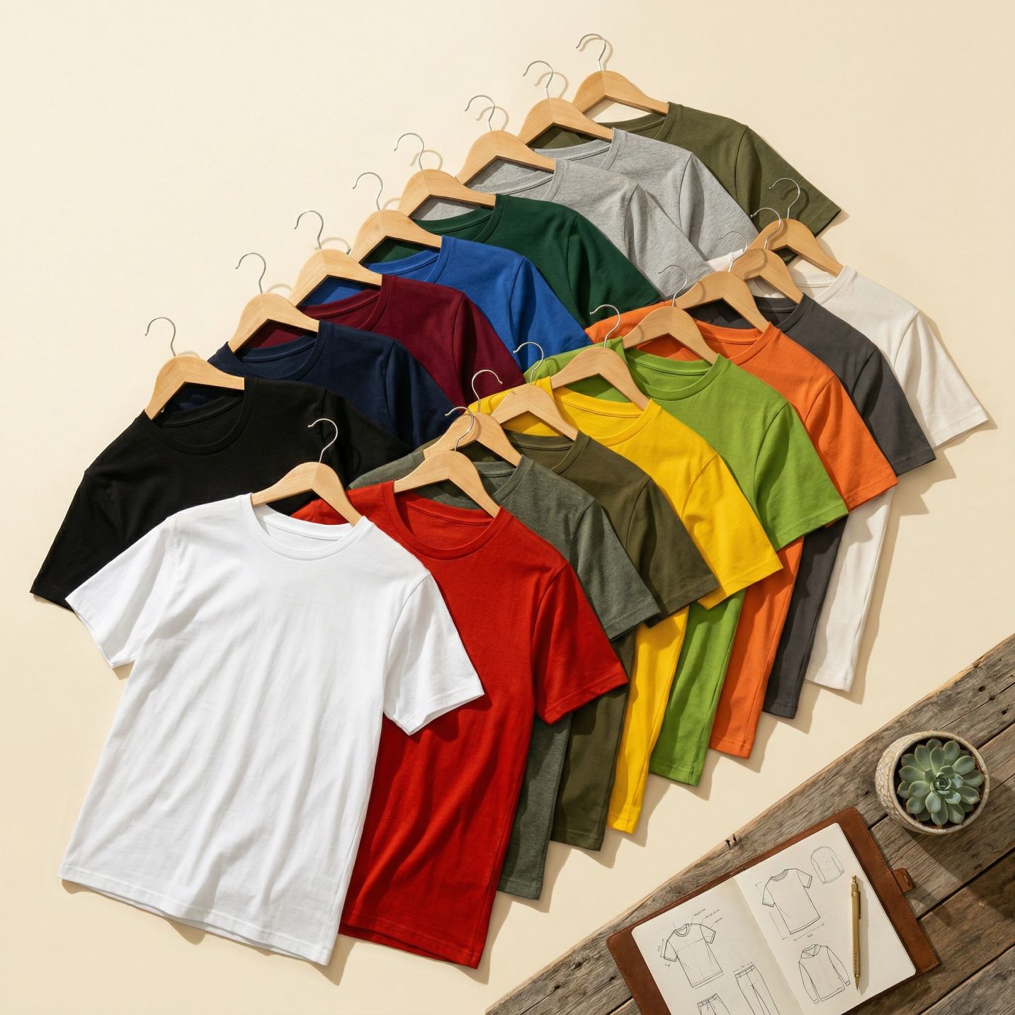 Pure Cotton Round Neck T-Shirt (180 GSM)