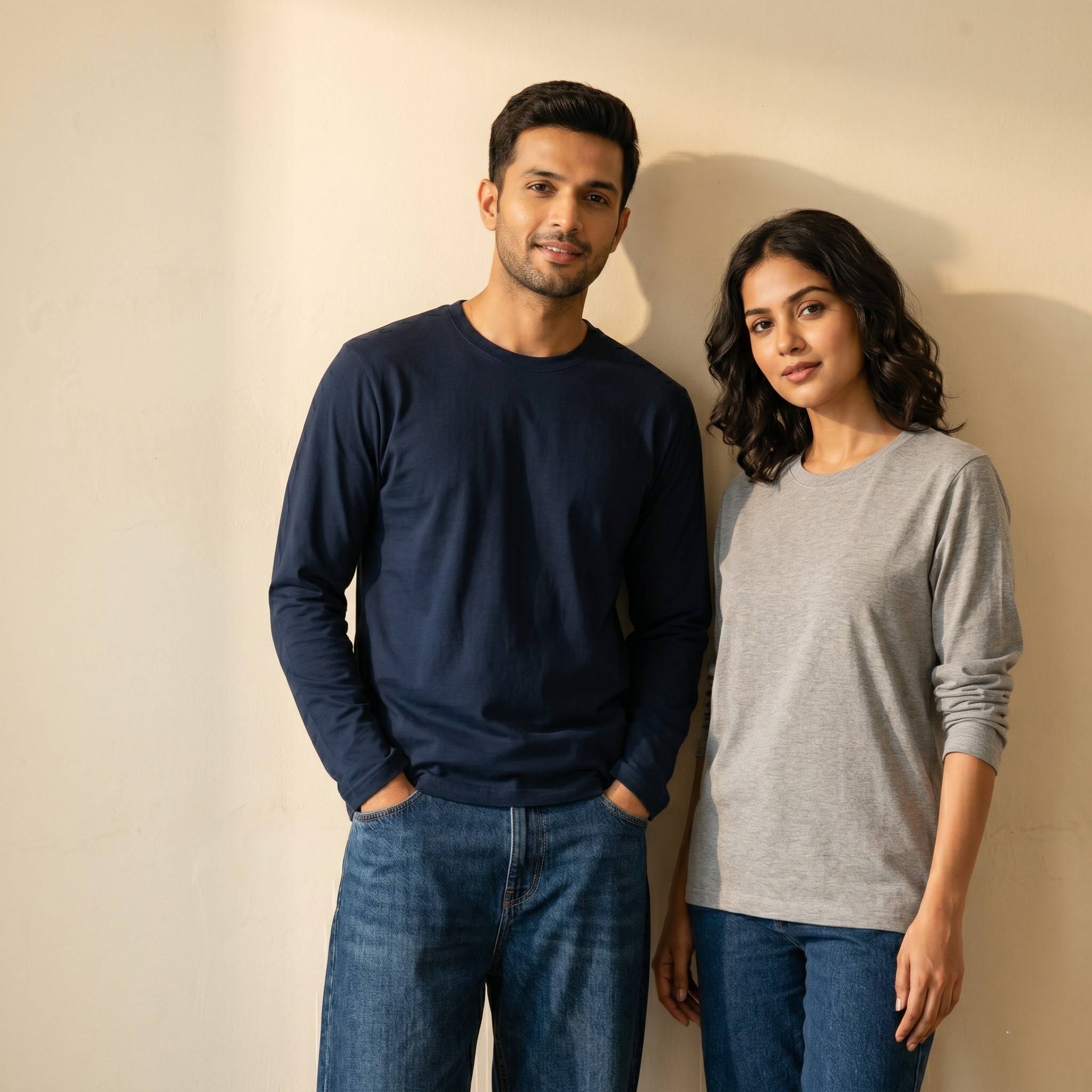 Pure Cotton Long Sleeve T-Shirt