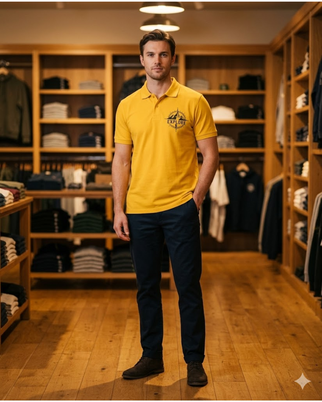 Pure Cotton Collared T-Shirt