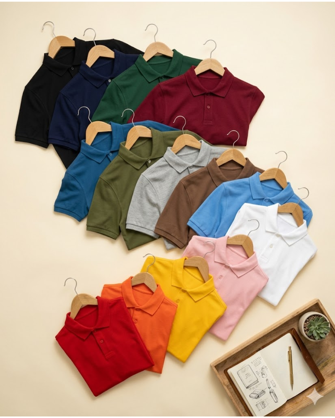 Pure Cotton Collared T-Shirt