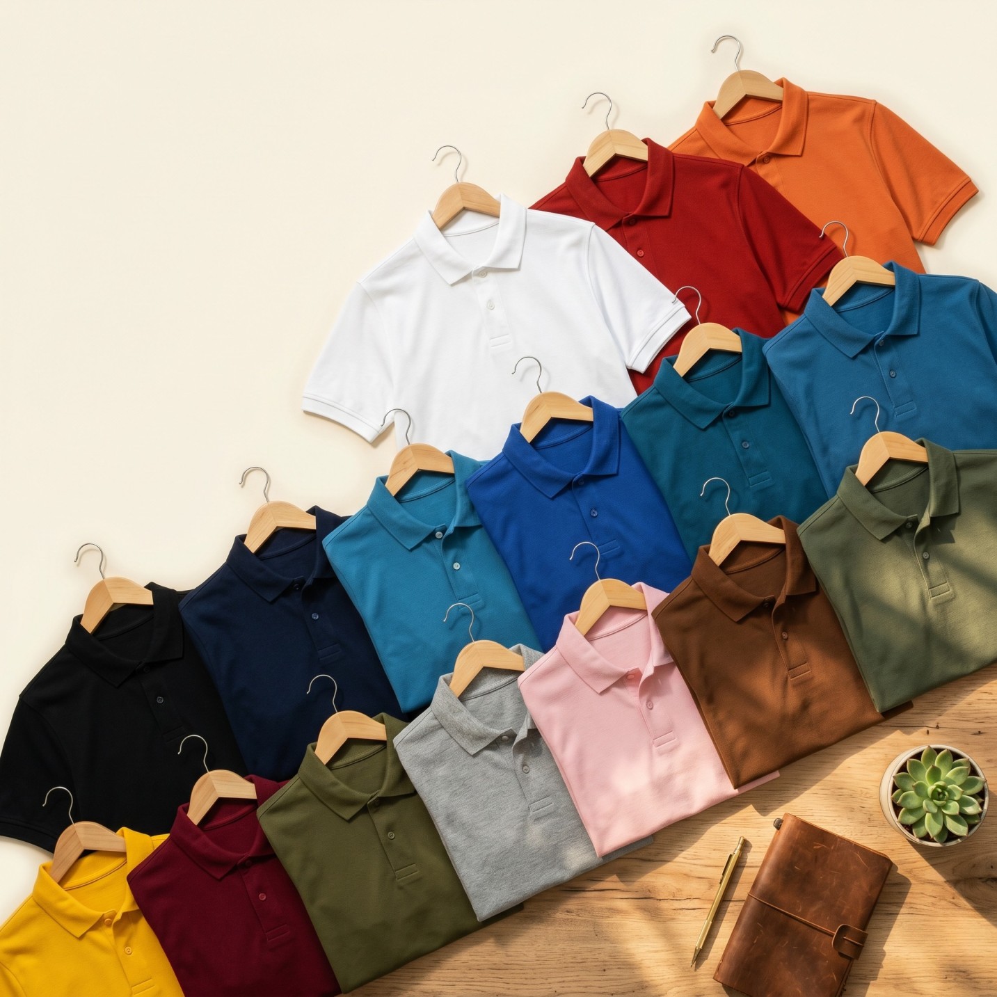 Pure Cotton Collared T-Shirt