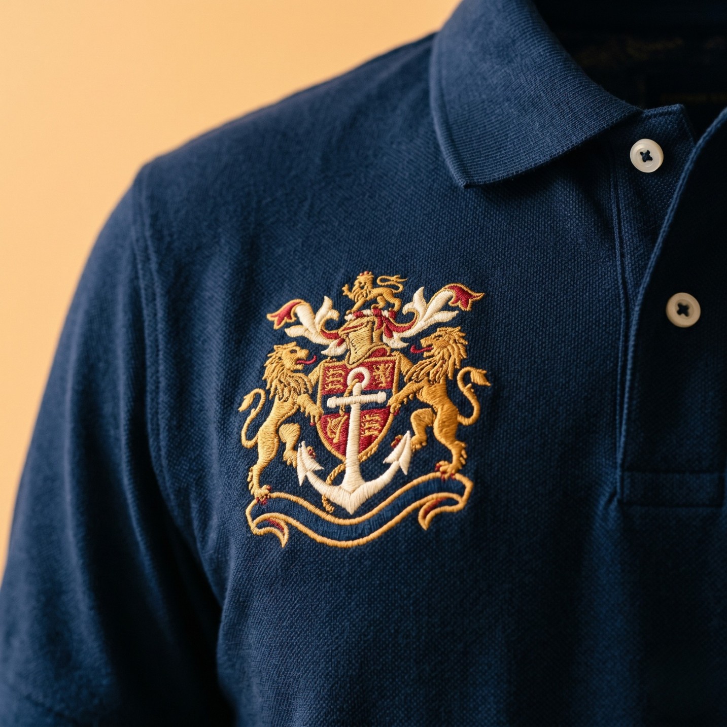 Pure Cotton Collared T-Shirt