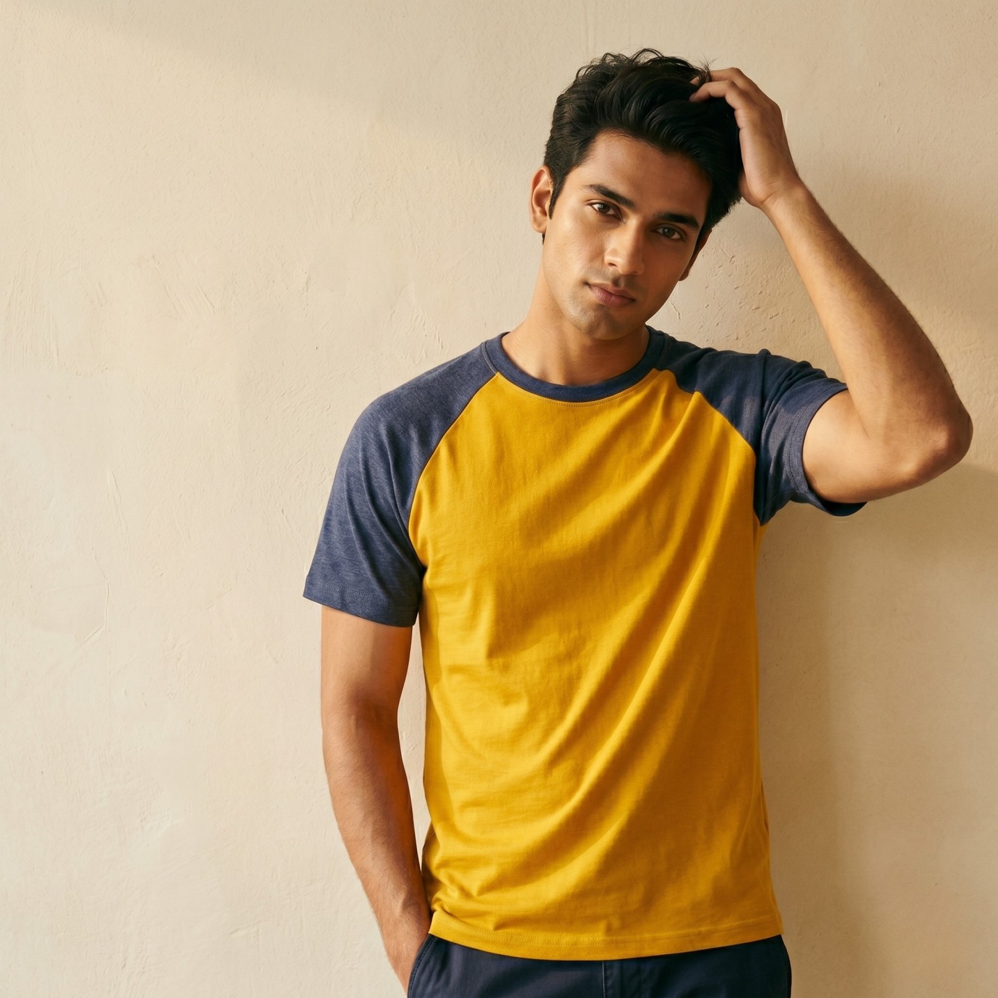 Pure Cotton Raglan T-Shirt