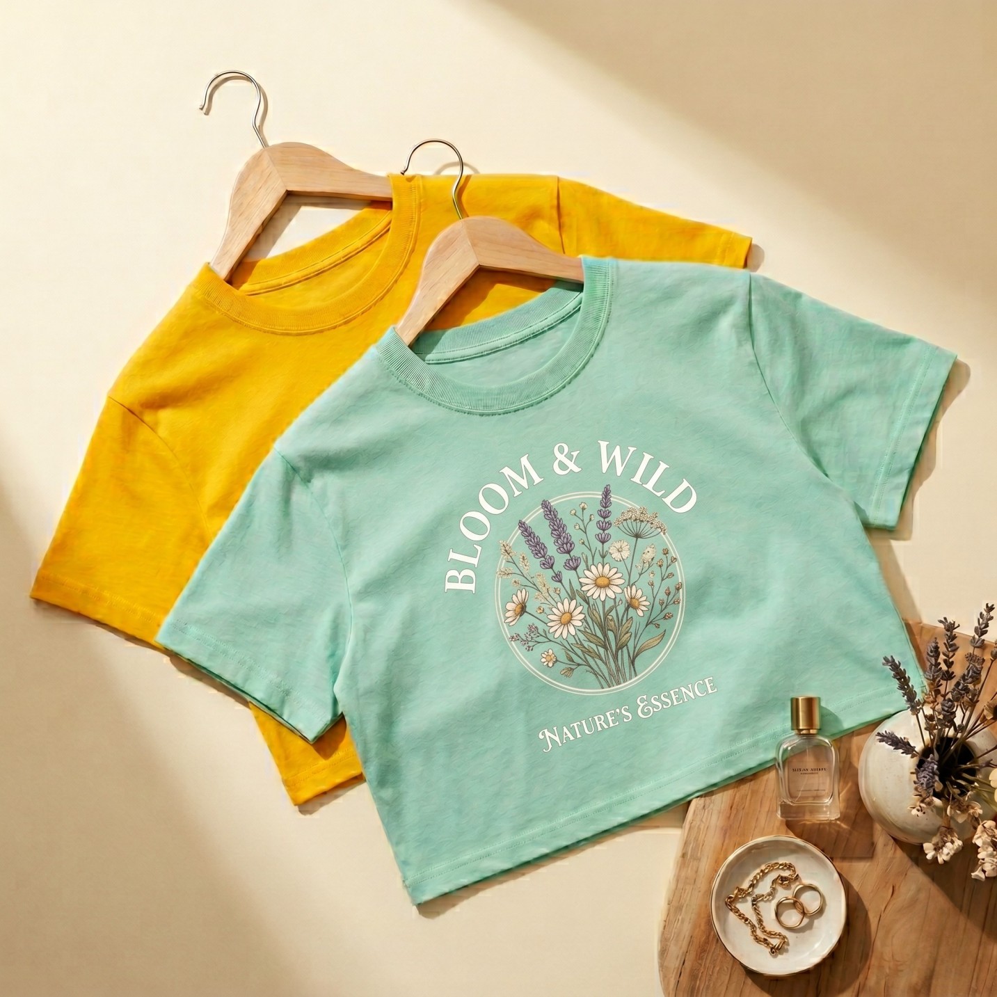 Pure Cotton Round Neck Crop Tops