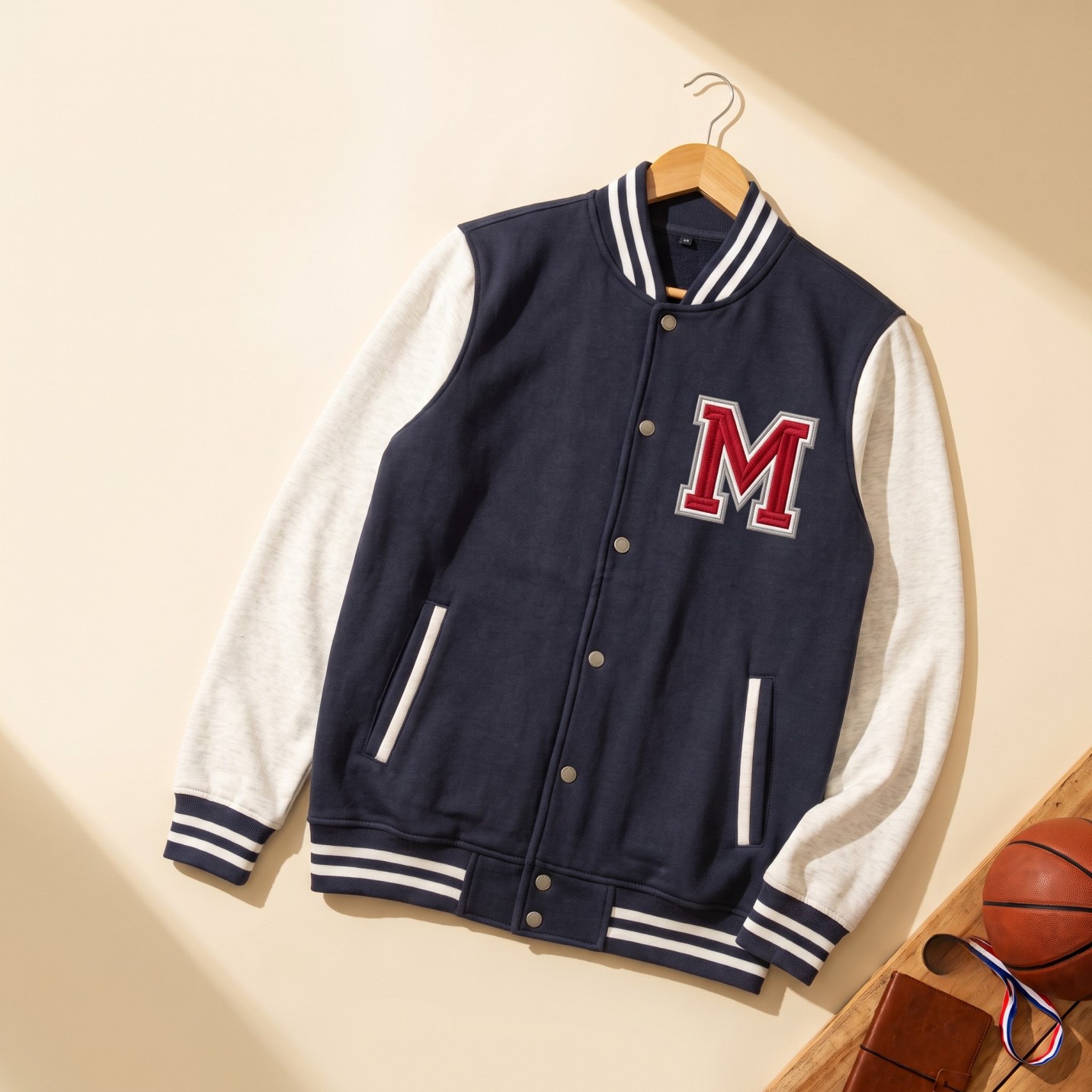 Pure Cotton Varsity Jacket