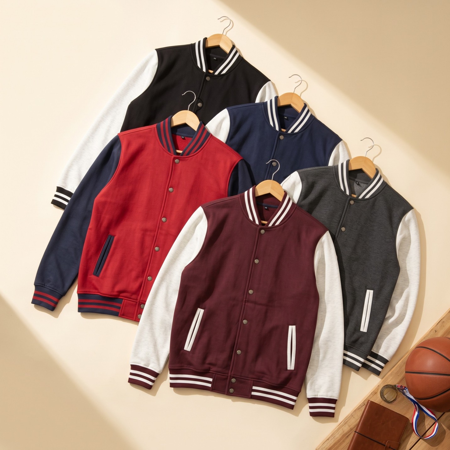 Pure Cotton Varsity Jacket