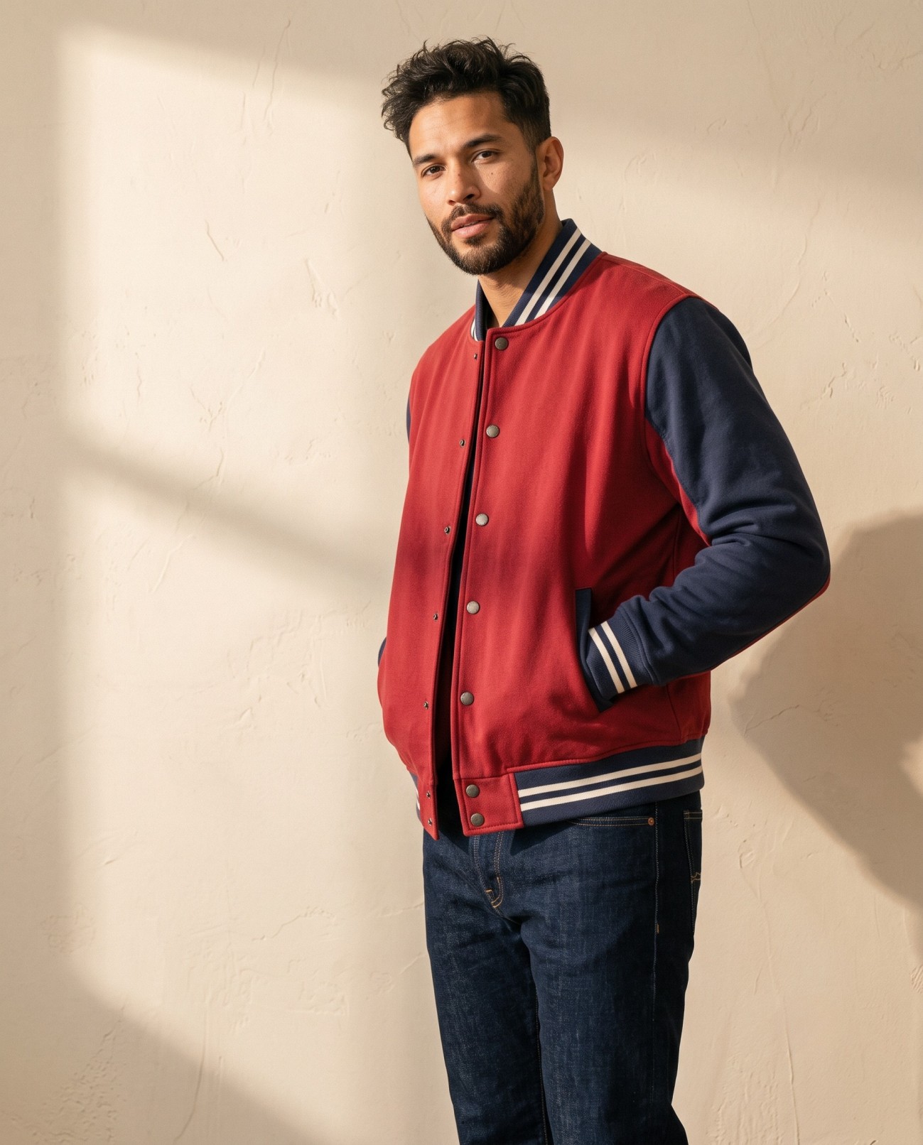 Pure Cotton Varsity Jacket