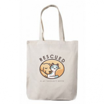 Rescued is my Favourite Breed Tote