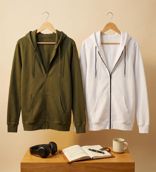 Pure Cotton Hoodie With Zip