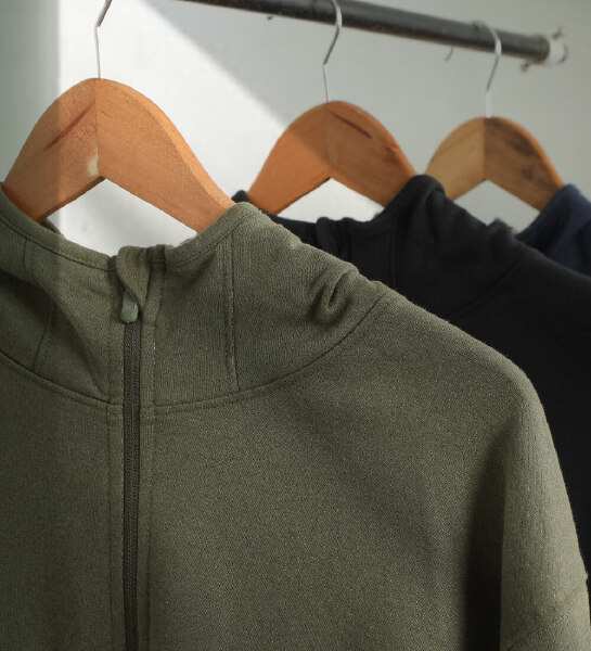 High Neck Zipper Hoodie