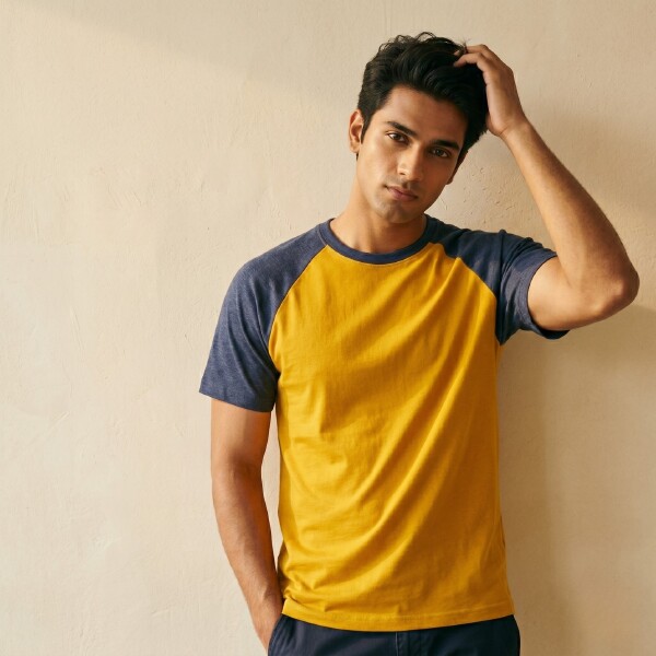 Pure Cotton Raglan T-Shirt