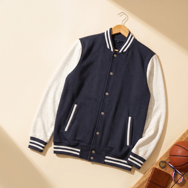 Pure Cotton Varsity Jacket