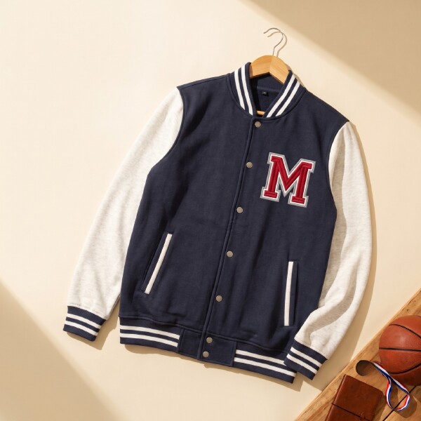Pure Cotton Varsity Jacket