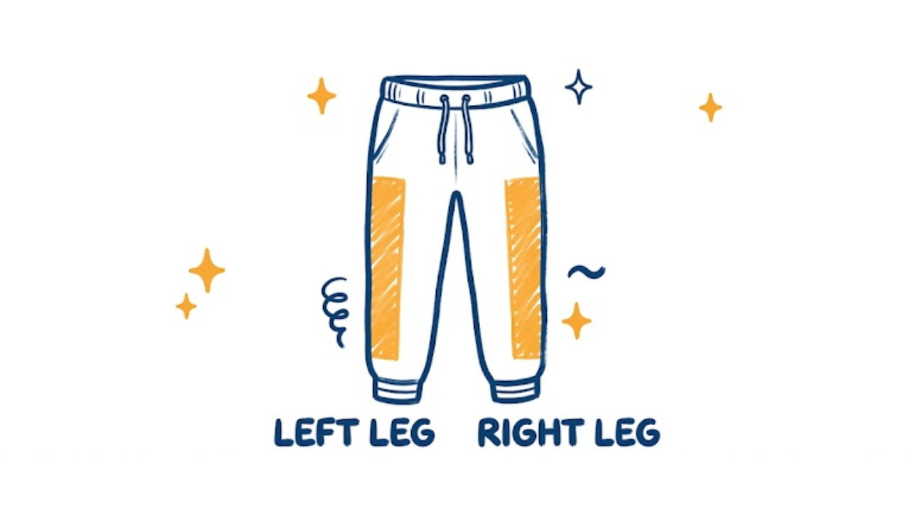 Print placement areas for Pure Cotton Joggers